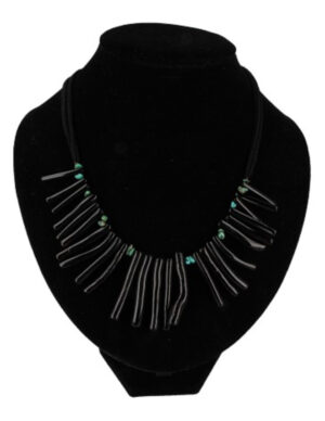 Coral necklace (imitation) with Turquoise beads