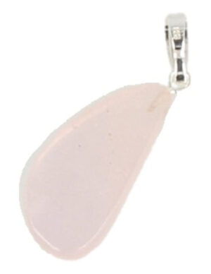 Kunzite pendant large with silver bail