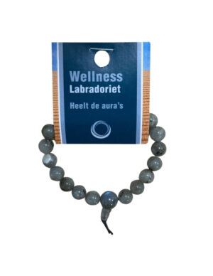 Labradorite power bead bracelet + card