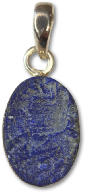 Lapis Lazuli Raw Pendant in Silver No. 12