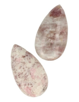 Lepidolite gemstone drop pendant
