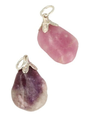 Lepidolite gemstone pendant