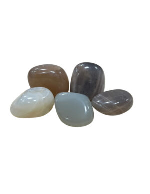 Maansteen multi A 100 gr. trommelstenen (mt3)
