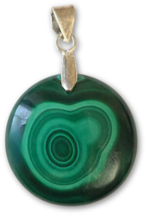 Malachite silver pendant no.05