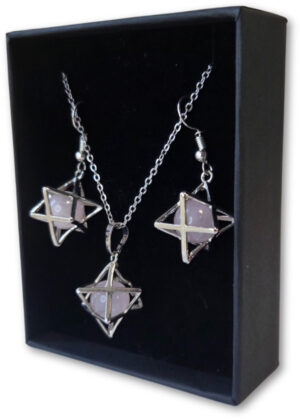 Rose Quartz Jewelry Set