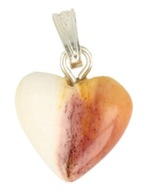 Mokaiet heart pendant 12 mm