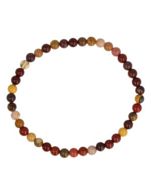 Mokaiet bead bracelet 4 mm