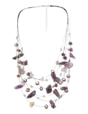 Multiwire ketting Amethist
