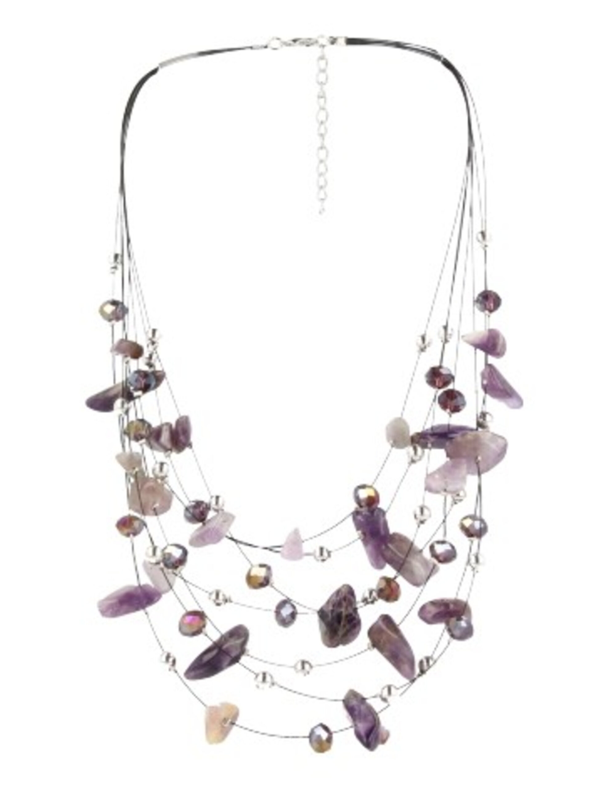 Multiwire ketting Amethist