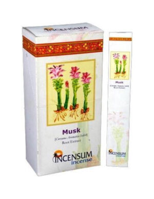 Musk wierook - Incensum - natuurlijke Indiase wierook - doosje van 24 pakjes