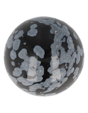 Obsidiaan sneeuwvlok edelsteen bol 20 mm