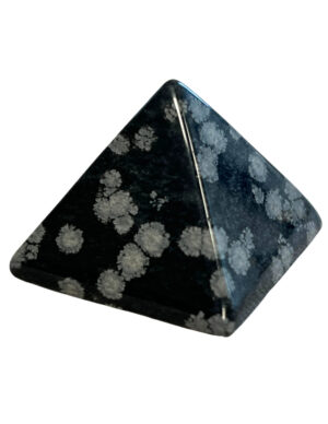 Snowflake Obsidian pyramid 35 mm