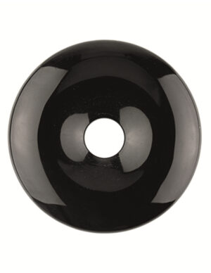 Obsidian black donut 50 mm