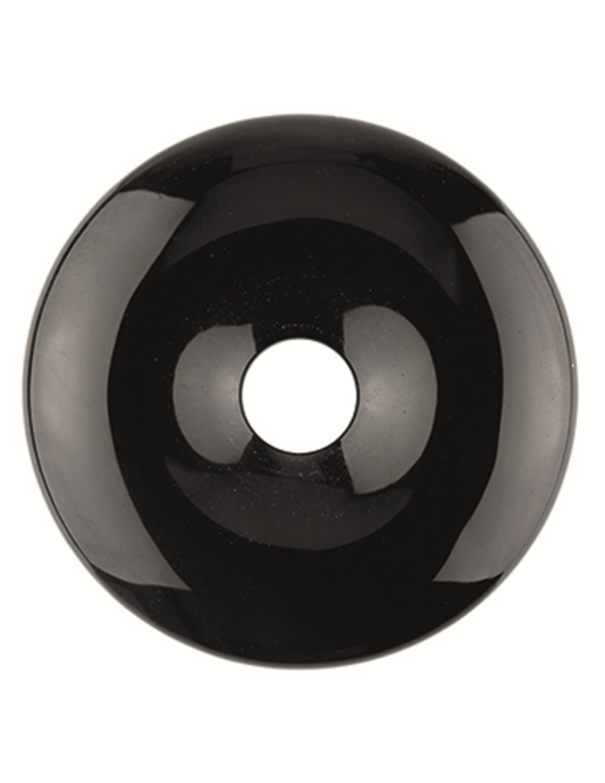 Obsidian black donut 50 mm