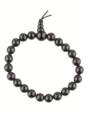 Obsidiaan zwart powerbead armband
