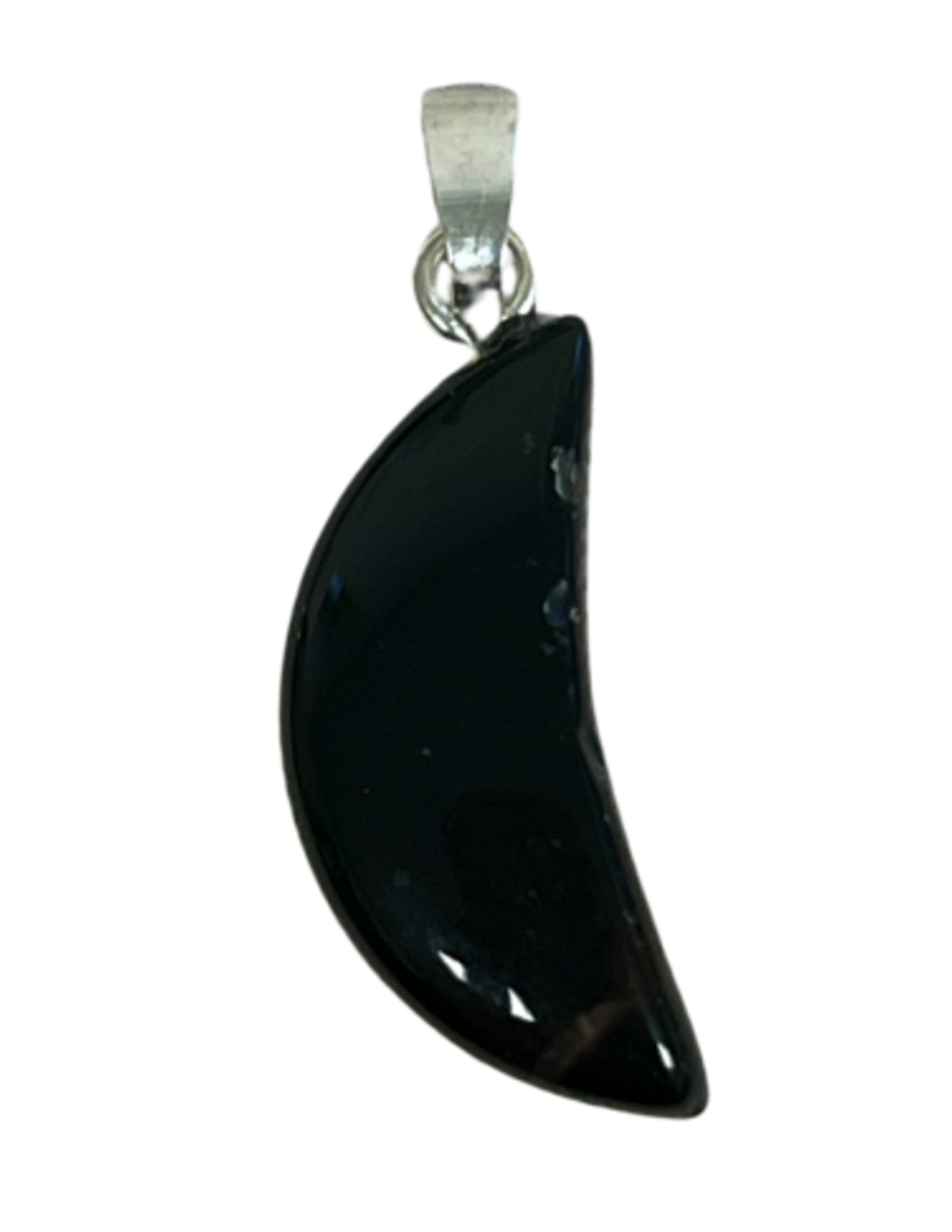 Onyx edelsteen maanhanger 20 mm