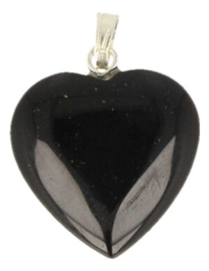 Onyx hart hanger 20 mm