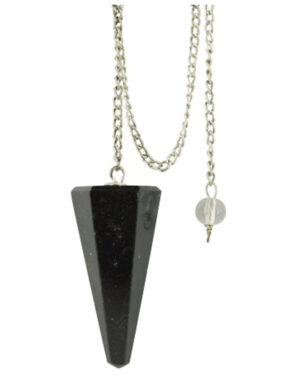 Onyx faceted pendulum