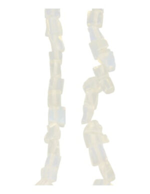 Opaliet kralen streng split / blokjes 80 cm (synth)