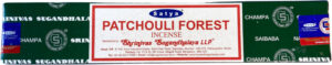 Patchouli Forest wierook stokjes 15 grams Satya