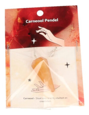 Pendulum facet + card Carnelian