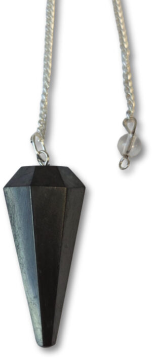 Pendulum facet Shungite