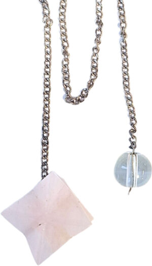 Rose Quartz Merkabah Pendulum No. 8