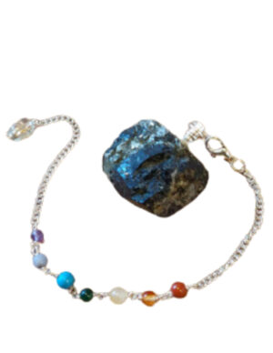 Raw Tourmaline Pendulum No. 25