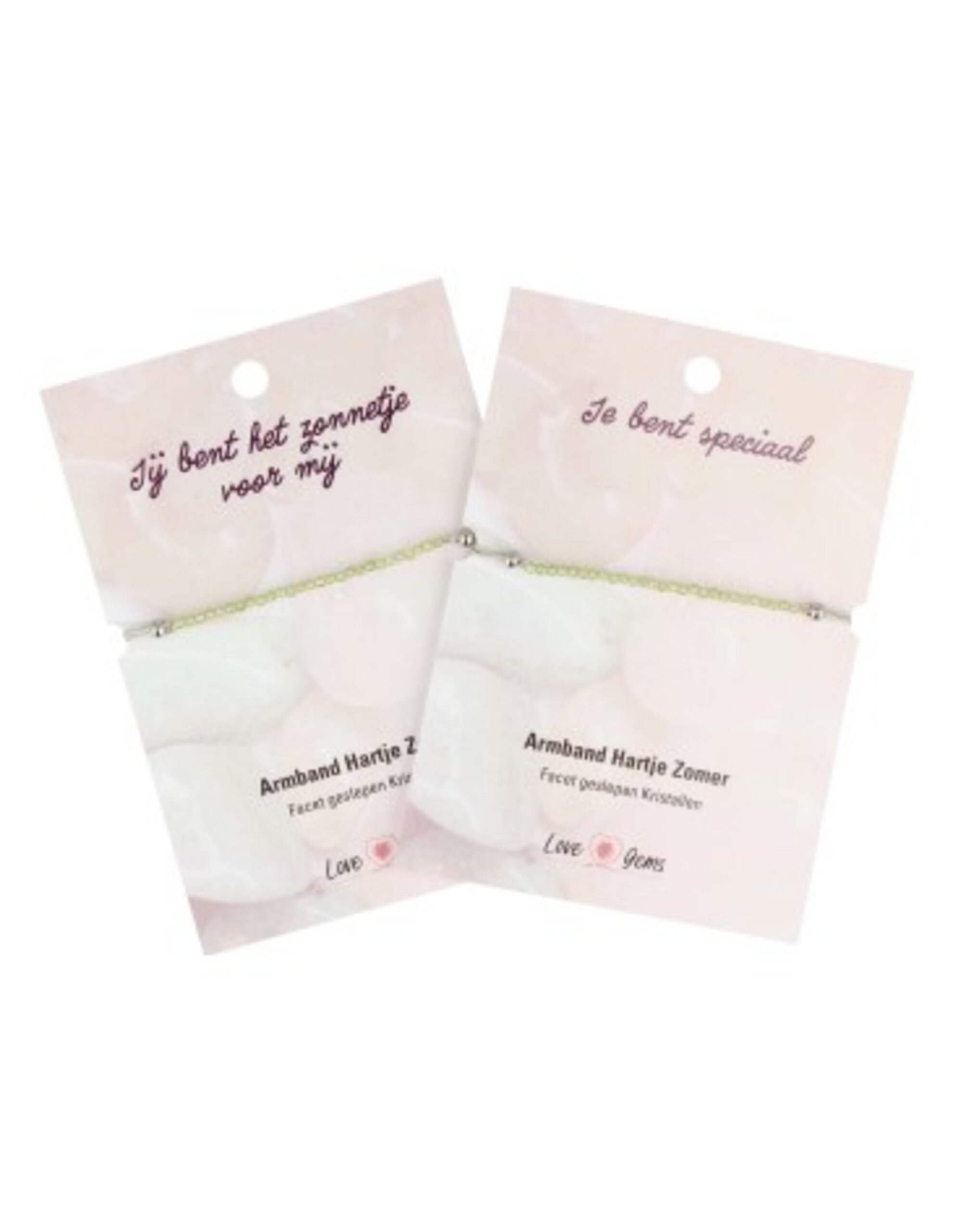 Peridoot hartje zomer armband - Love Gems