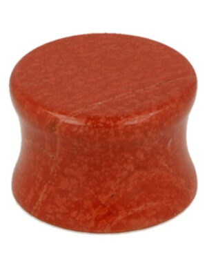 Plug oorpiercing 16 mm Jaspis rood