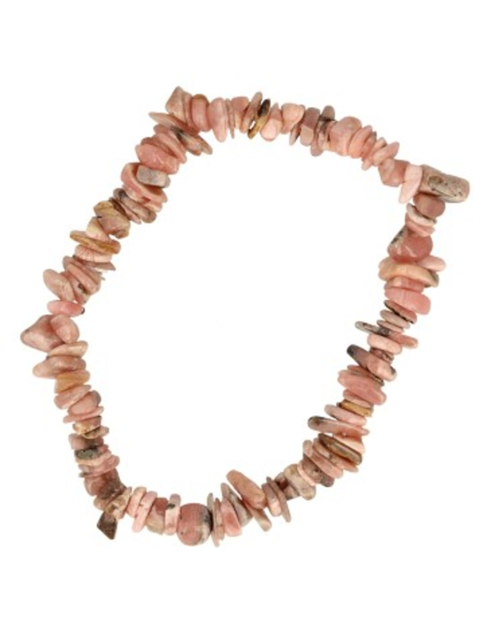 Rhodonite chip bracelet