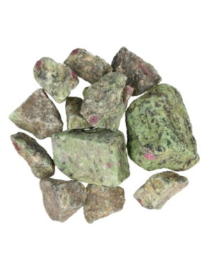 Ruby in Zoisite Africa 250 gr. rough chunks