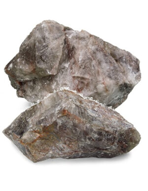 Smoky quartz with Red Healer rough chunks, p/kg