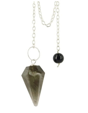 Smoky quartz faceted pendant