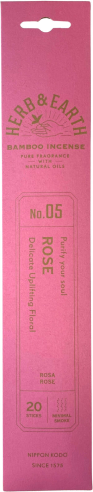 Rose Herb & Earth Nippon Kodo - Wierook Stokjes
