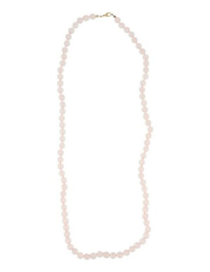 Roze kwarts 8mm kralen ketting 80 cm