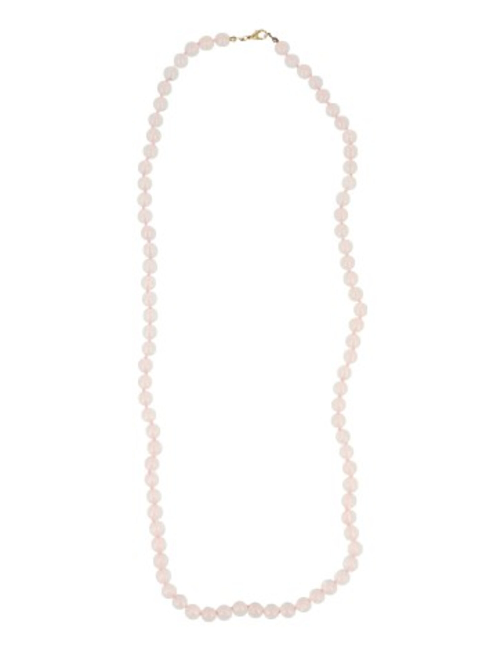 Rose quartz 8mm bead necklace 80 cm