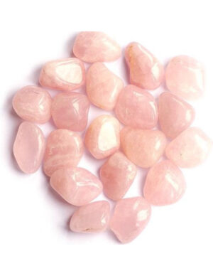 Roze kwarts AB - 250 gr. trommelstenen (mt3)