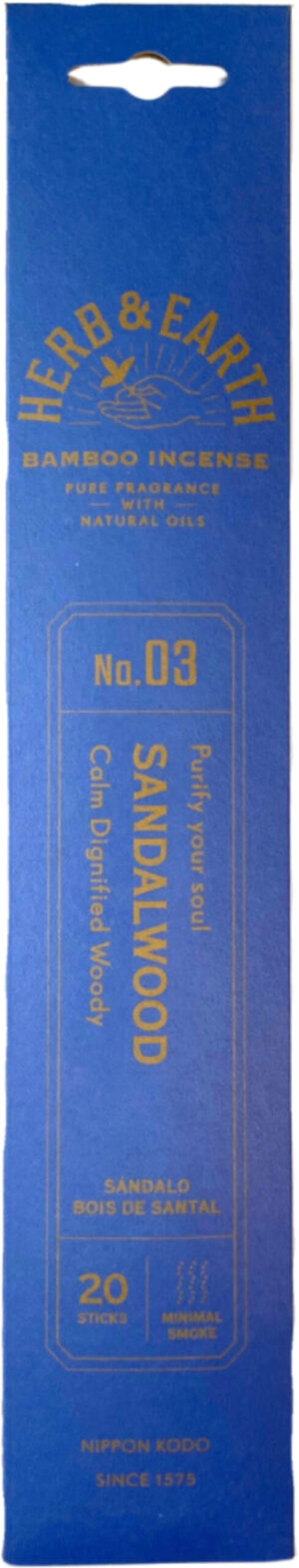 Sandalwood Herb & Earth Nippon Kodo - Wierook Stokjes