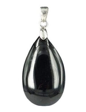 The drop of Obsidiaan zwart - hanger