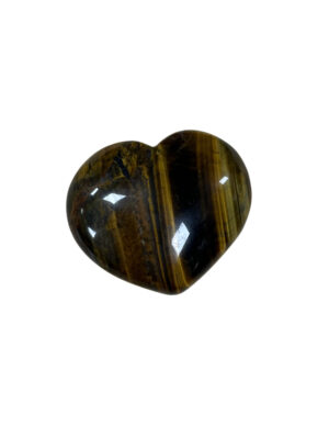 Tiger's eye gemstone heart 45 mm