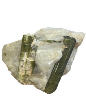 Green Tourmaline in Quartz no.02