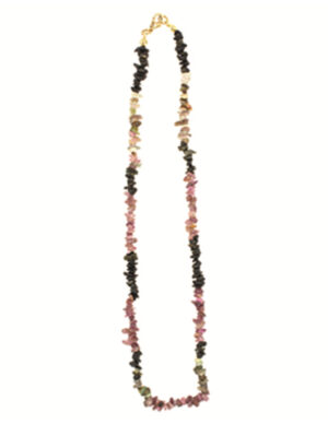 Toermalijn watermeloen splitketting (multi)
