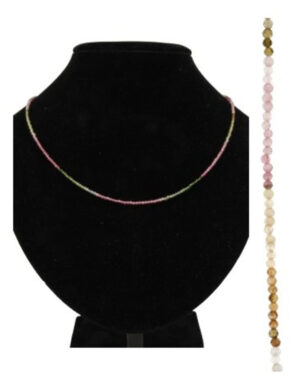 Toermalijn watermeloen summer vibes ketting