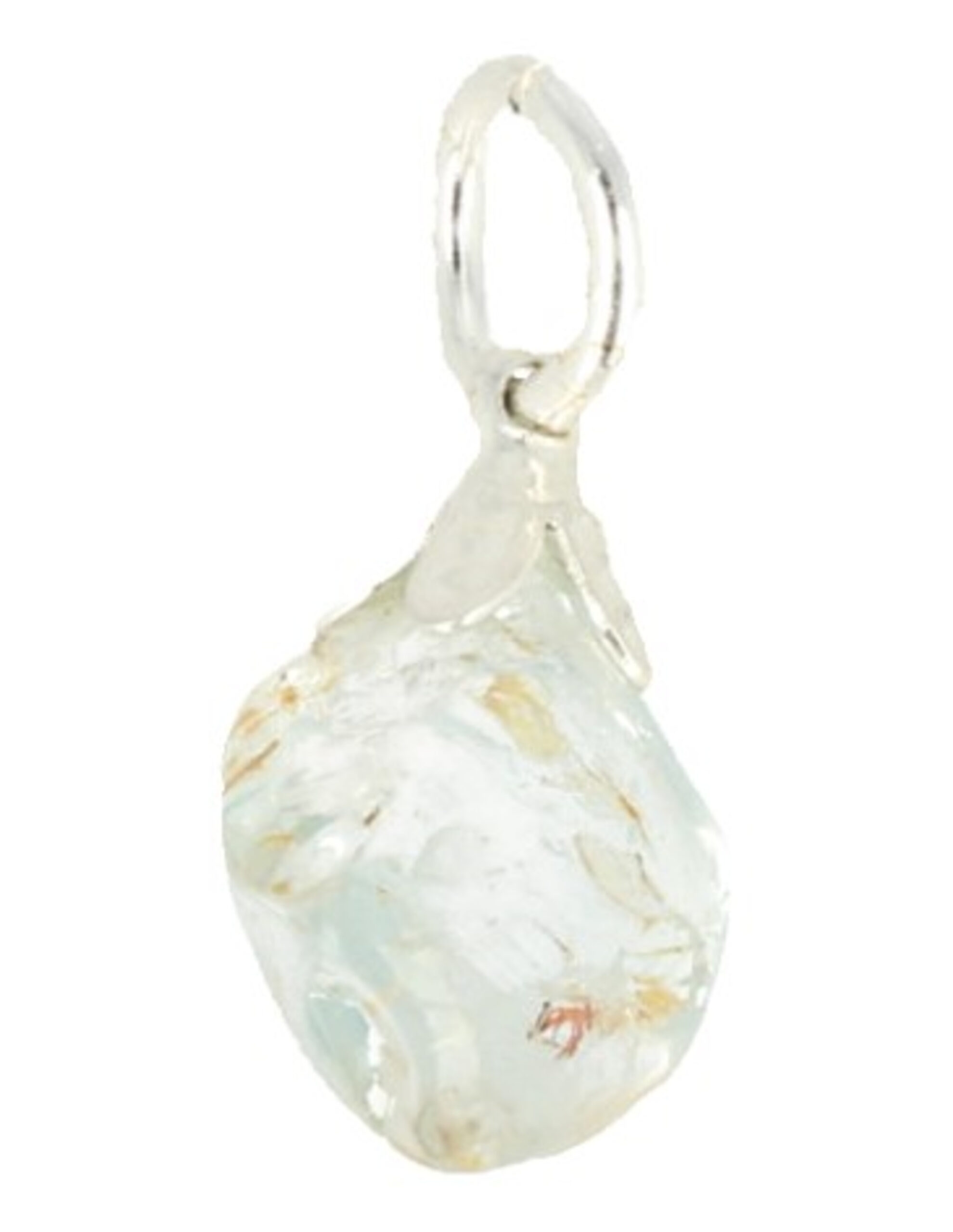 Topaas blauw edelsteenhanger geslepen