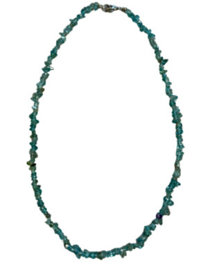 Topaas blauw splitketting (fijn)