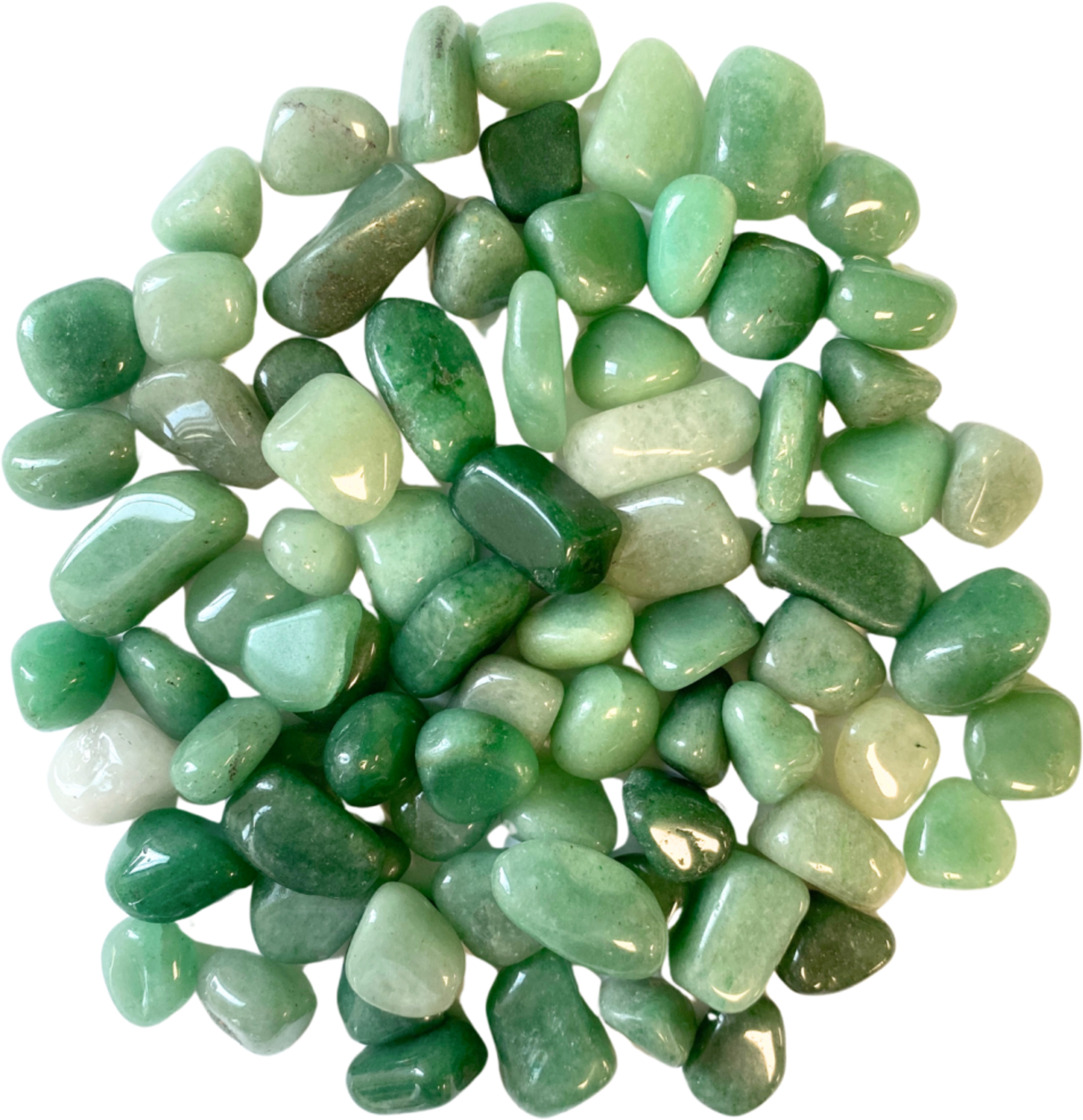 Trommelstenen 250 gr. Aventurijn groen (mt2)