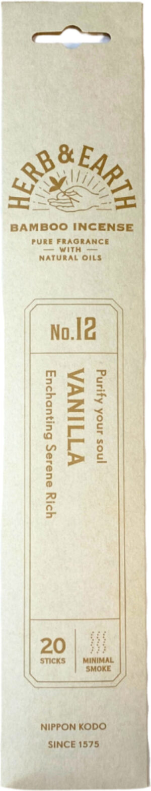 Vanilla Herb & Earth Nippon Kodo - Wierook Stokjes