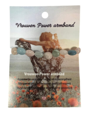 Vrouwen power armband nugget - Love Gems