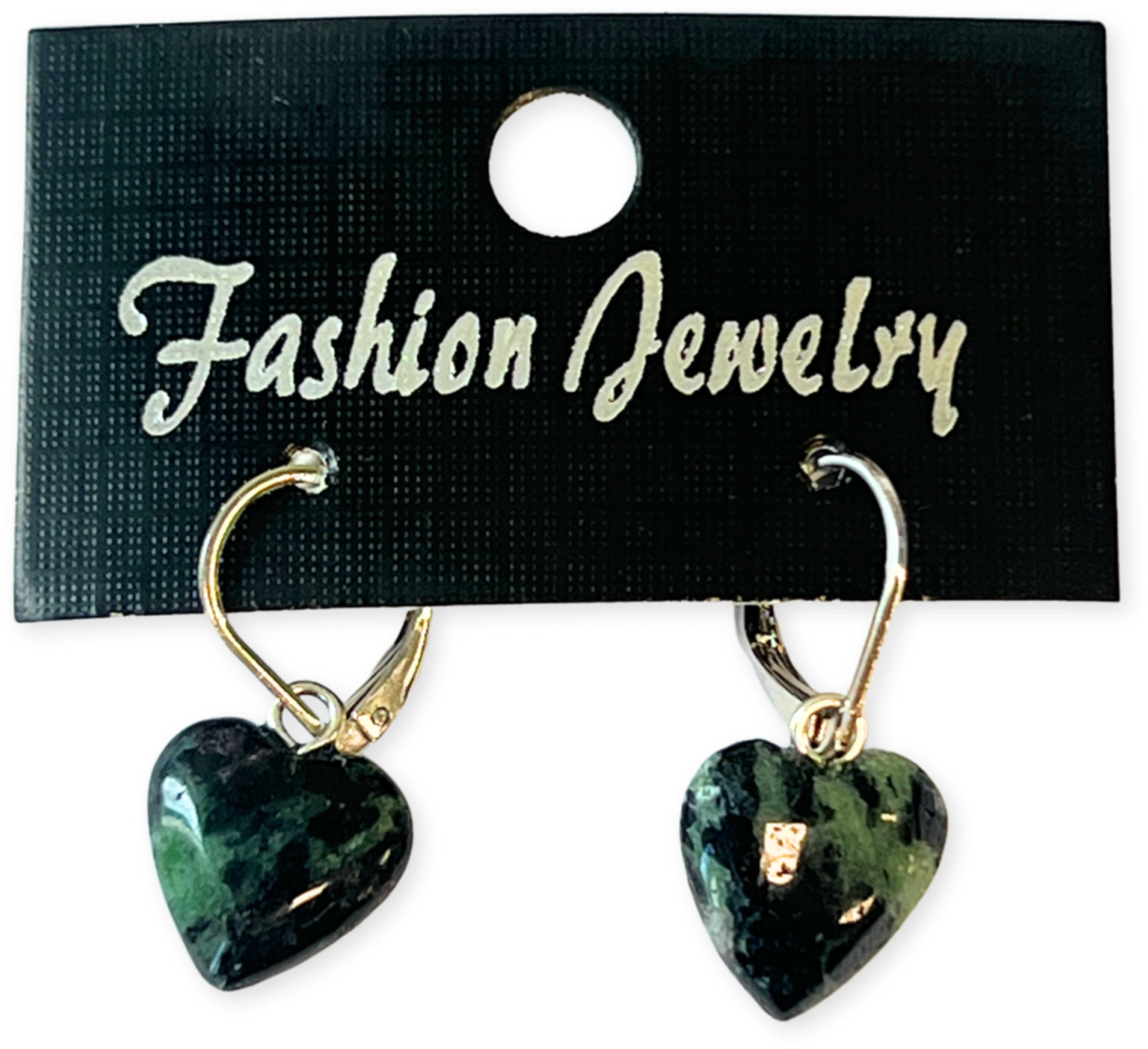 Zoisiet hartjes oorbellen - fashion jewelry